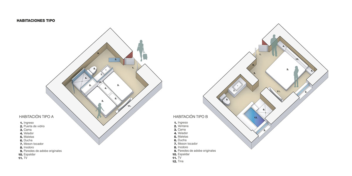 nicolas&nicolas converts old building into hotel with pinkish walls and central courtyard in Quito