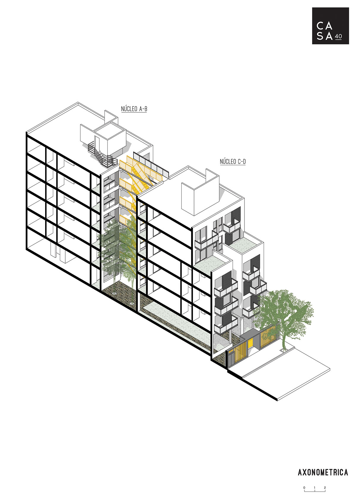 Quaranta & Coraglio Arquitectos completes Casa 40 Building in Cordoba