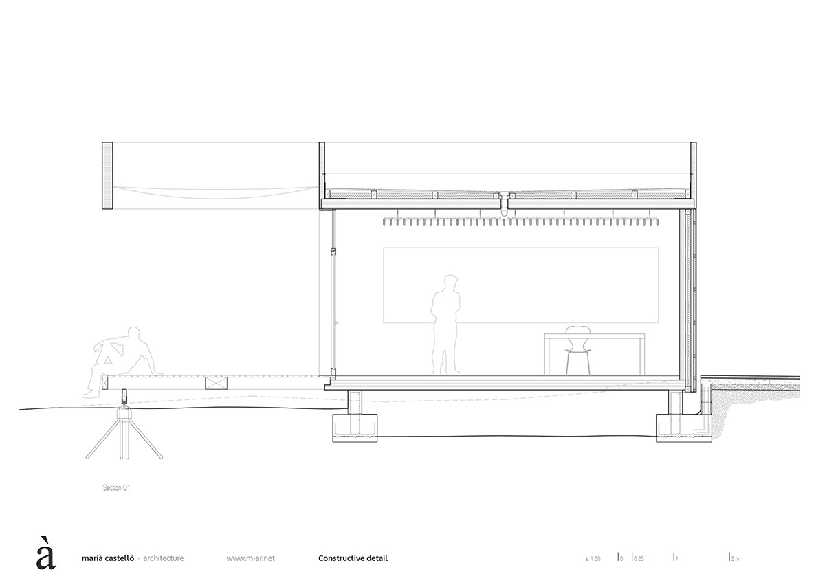 Marià Castelló Architecture completes Water Sports Center with permeable geometry in Formentera