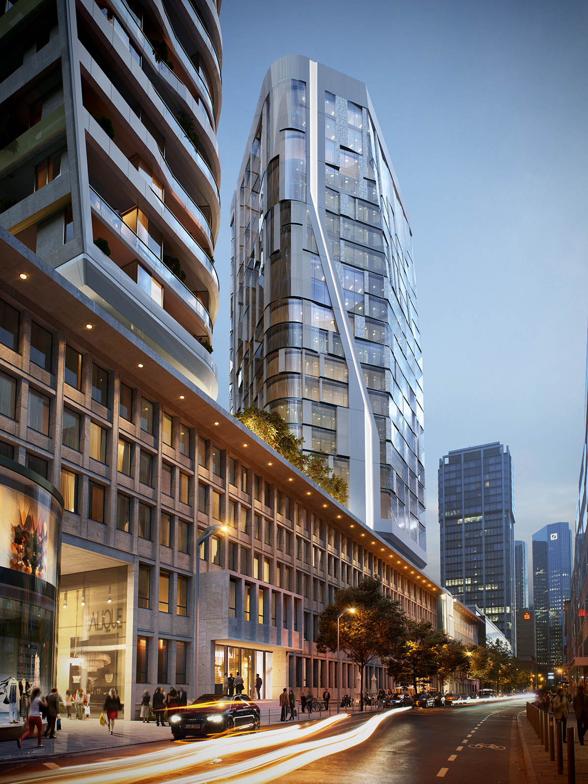 UNStudio releases detailed plans for next phase of four-tower complex in Frankfurt