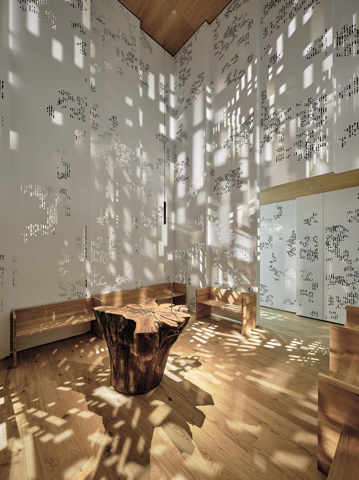 World Interior Of The Year Award 2025 goes to Fractal Chapel by INNOCAD architecture in Graz, Austria