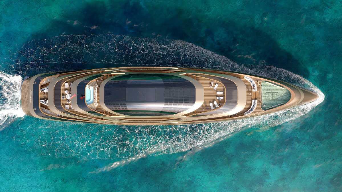 Mexican Architect Fernando Romero designs superyacht for the Italian brand Benetti