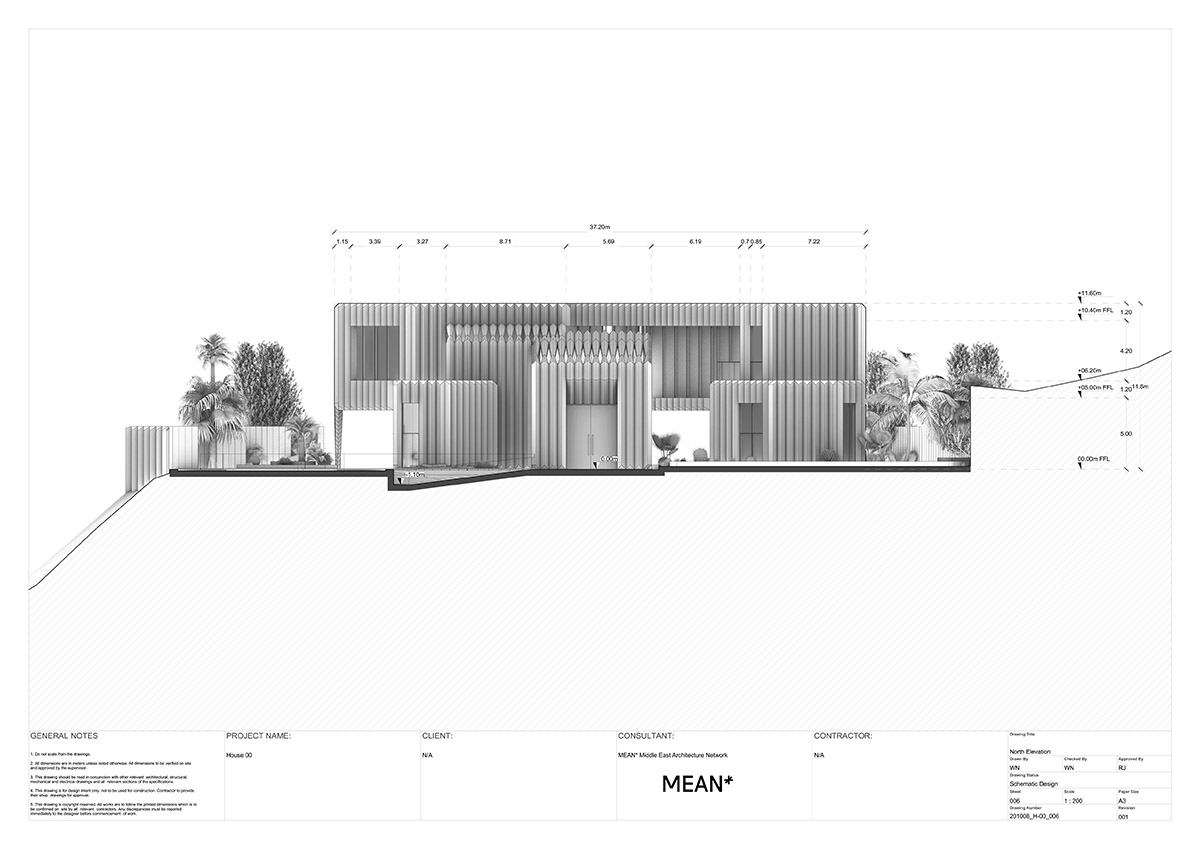 MEAN* designs retreat with sculptural limestone façade to escape from busy city life in UAE