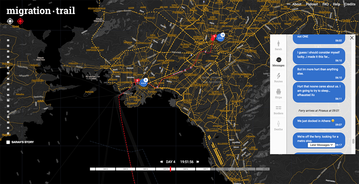 Migration Trail: a 10-day interactive experience, retraces migrants' journey to Europe