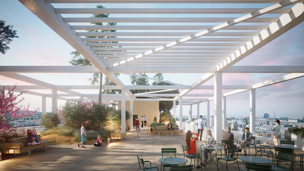 Construction work begins on MVRDV's vertical green oasis, La Serre, outside of Paris