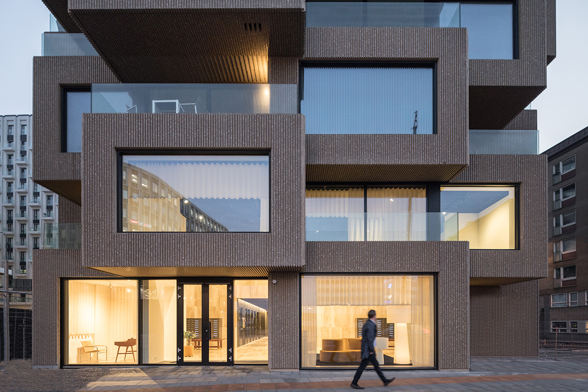 OMA completes Norra Tornen tower in Stockholm with stack of mega residential units