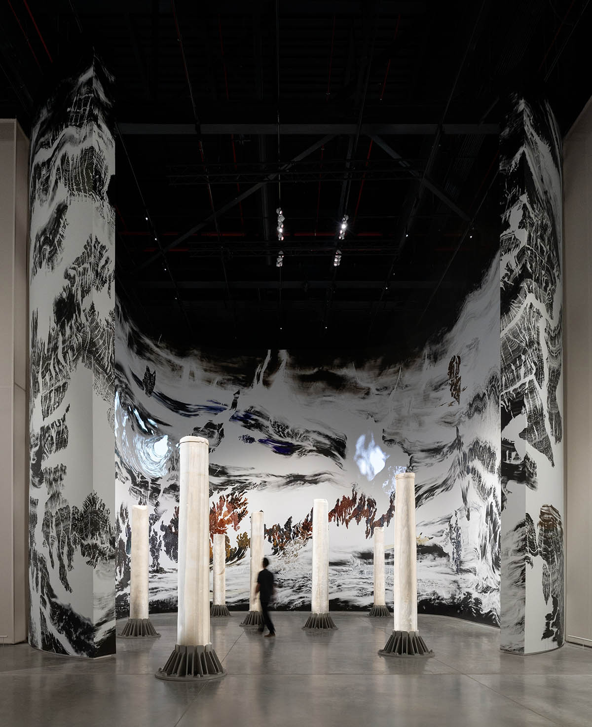 OMA creates scenography with monumental archetypal elements for the Islamic Arts Biennale