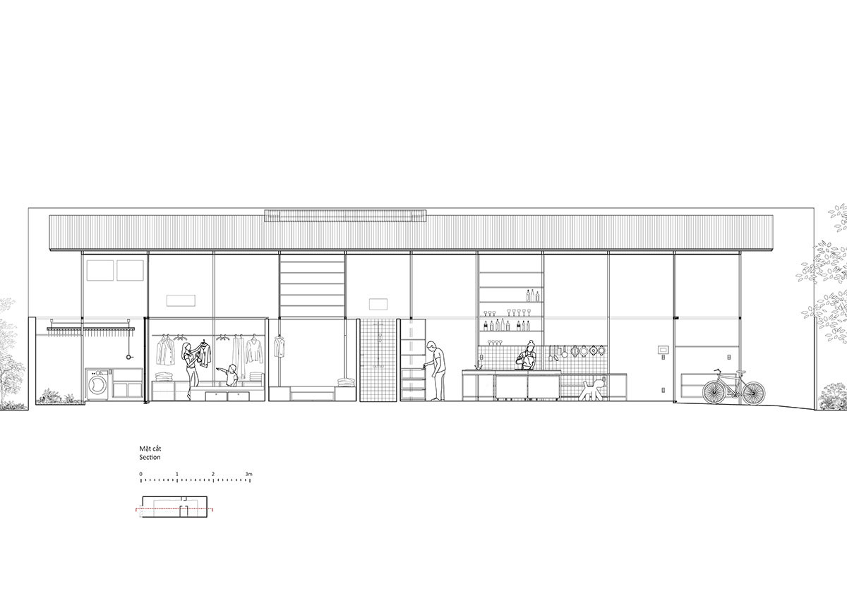 MIA Design Studio completes family house with angular roof in Vietnam 