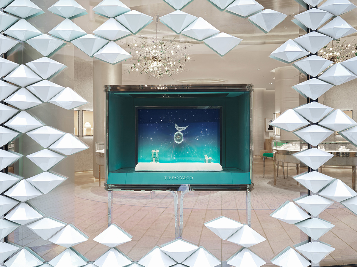 MVRDV wraps Tiffany & Co. store in hand-crafted ceramic diamonds in Stuttgart 