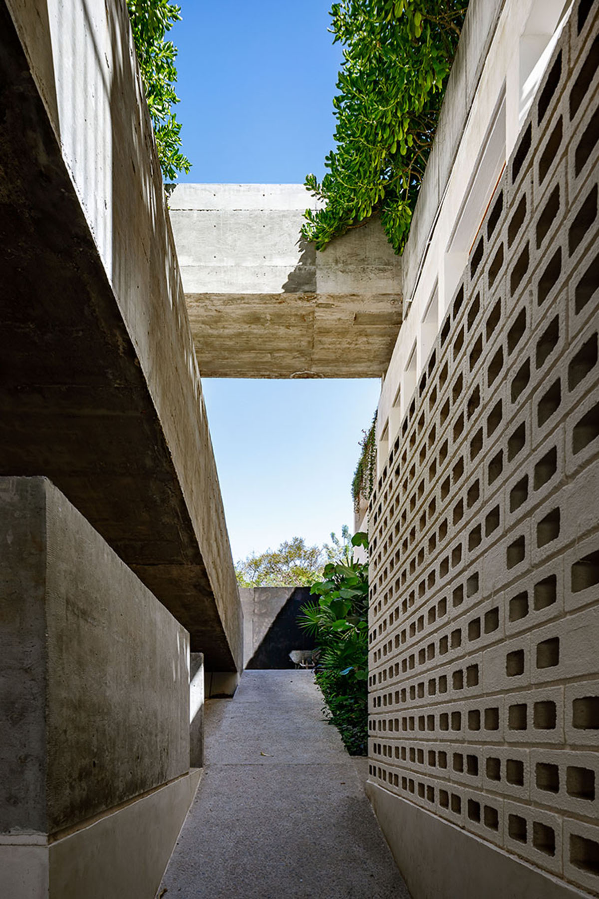 Francisco Pardo Arquitecto's housing features circular  pool overlooking the coastal landscape