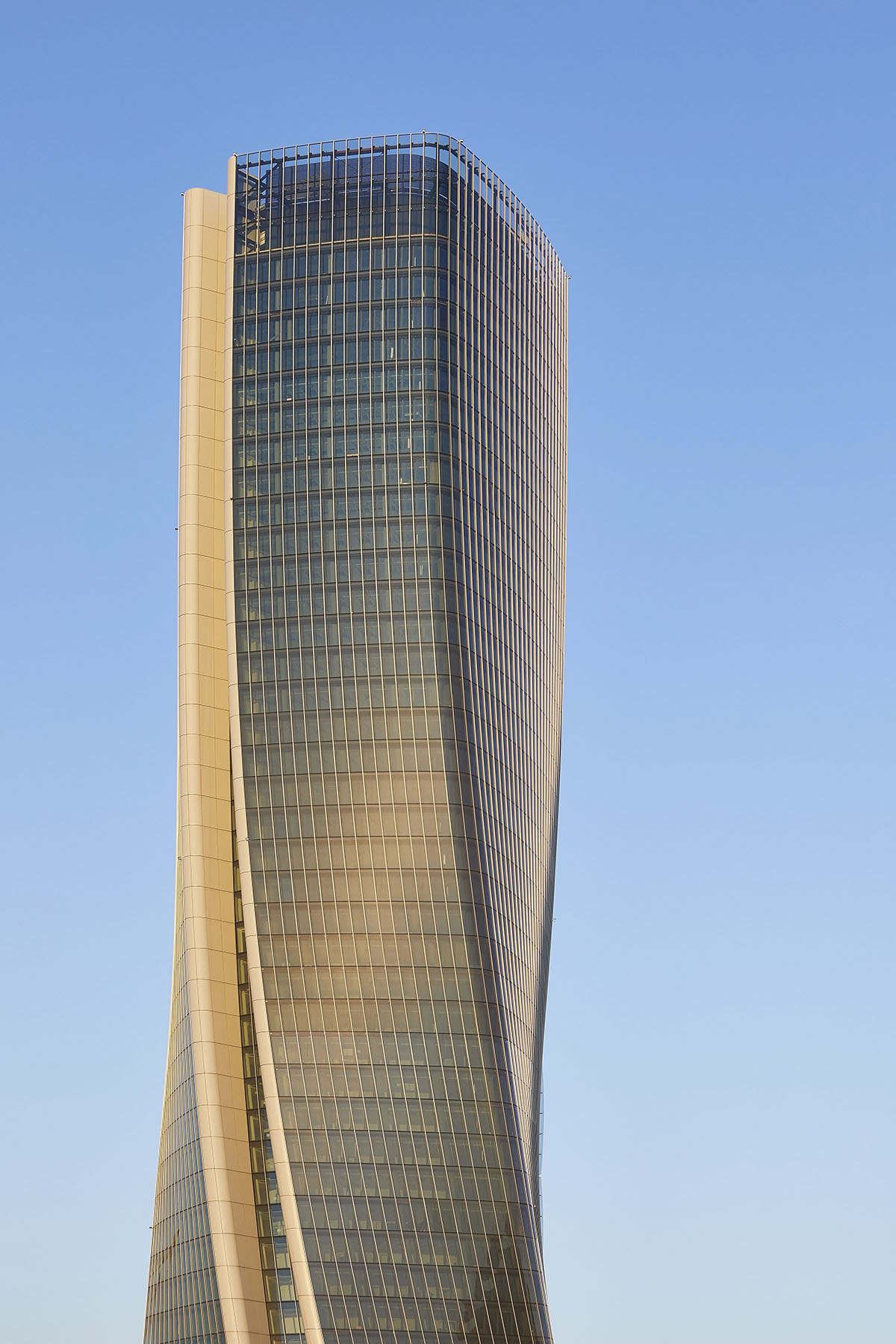 Zaha Hadid Architects' twisted Generali Tower in Milan photographed by Hufton+Crow