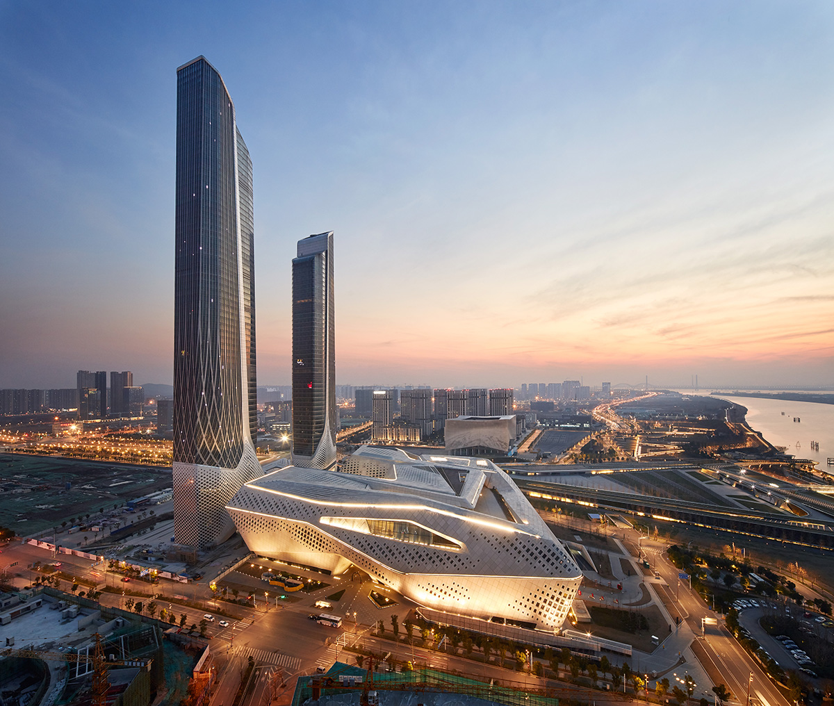 Zaha Hadid Architects completes Nanjing International Youth Cultural Centre in China