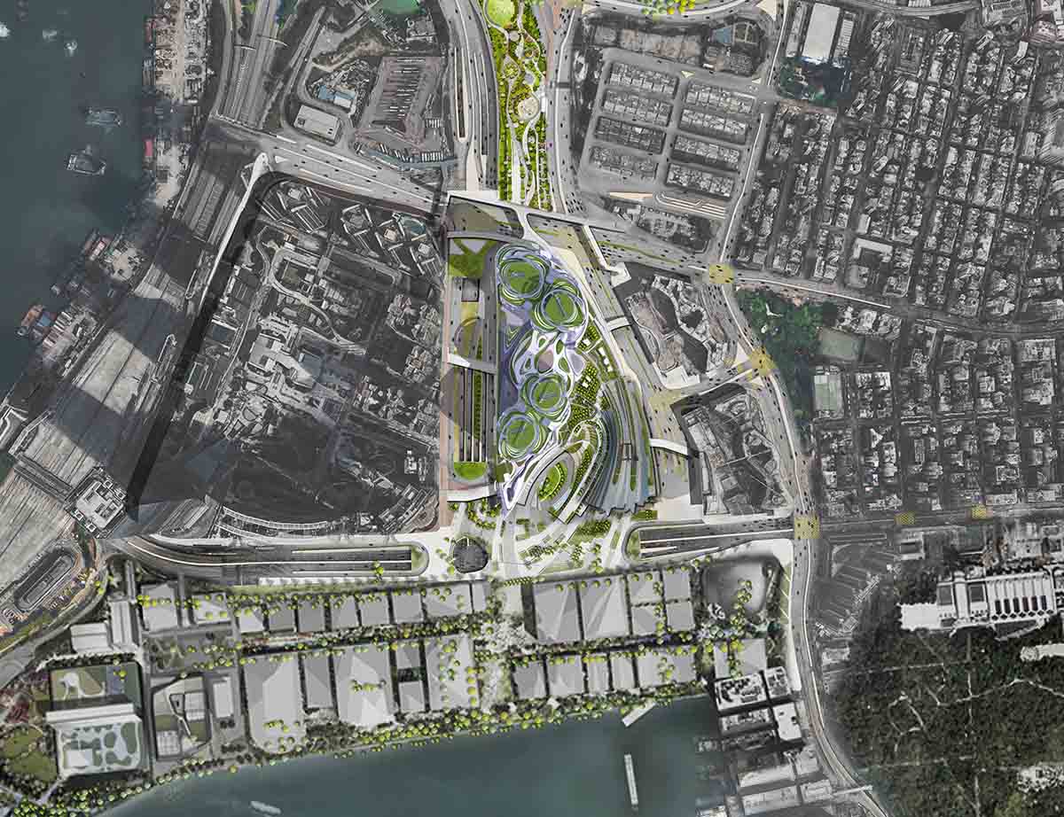 Zaha Hadid Architects shares update about the construction of West Kowloon Terminus in Hong Kong
