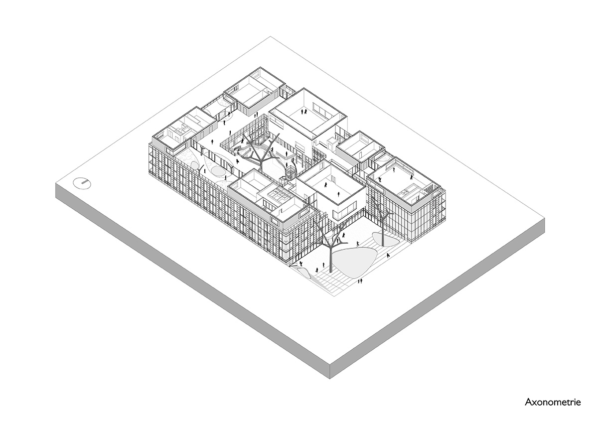 Benthem Crouwel Architects create forest-like effect for a new office building in Amsterdam