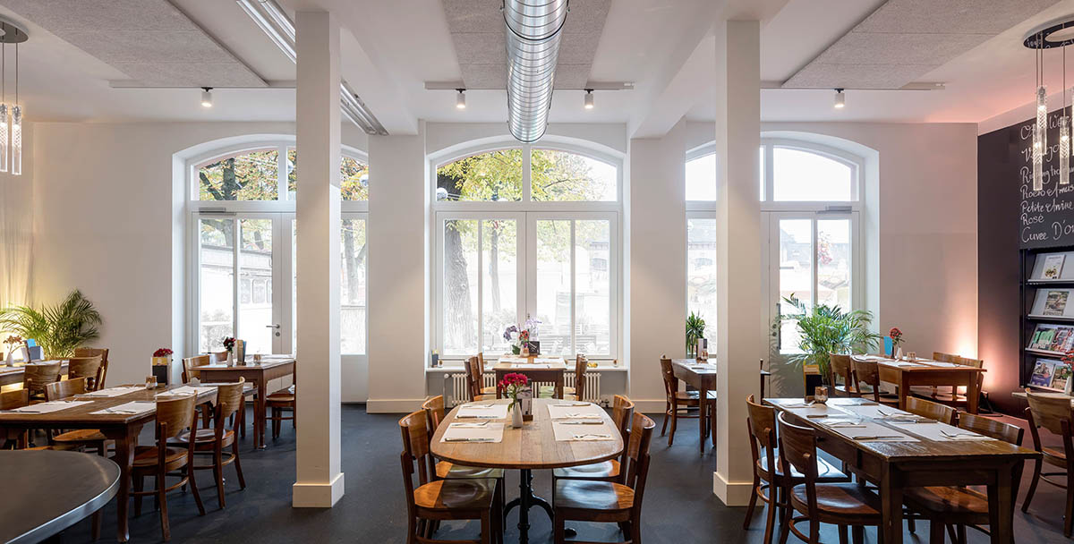 FDR Studio completes Parterre One Restaurant in pastel tones in the heart of Basel
