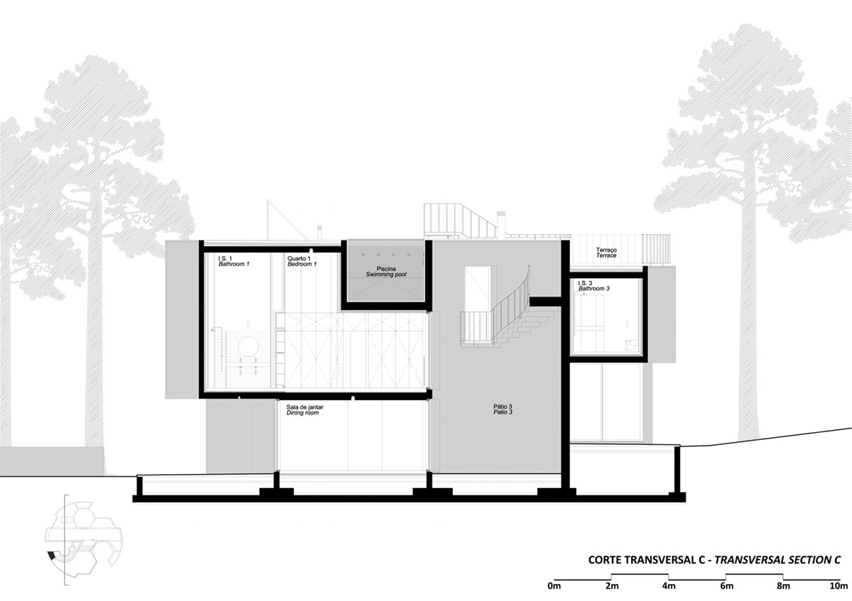 Double(o) Studio built Trefoil House with circular and hexagonal layout merged in one massing