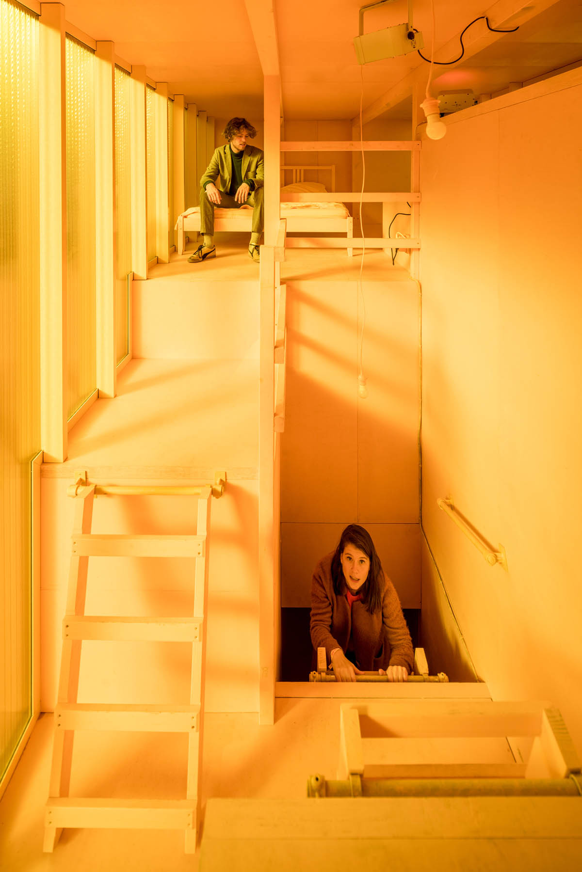 The Why Factory installed flexible hotel adapting to the maximum needs of the users