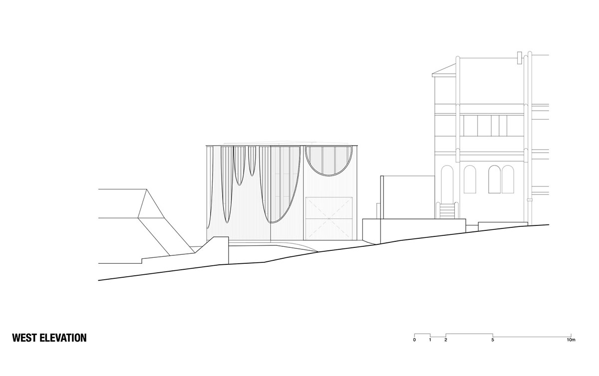 Chenchow Little Architects creates arched cut-outs for residence referencing to old Victorian houses
