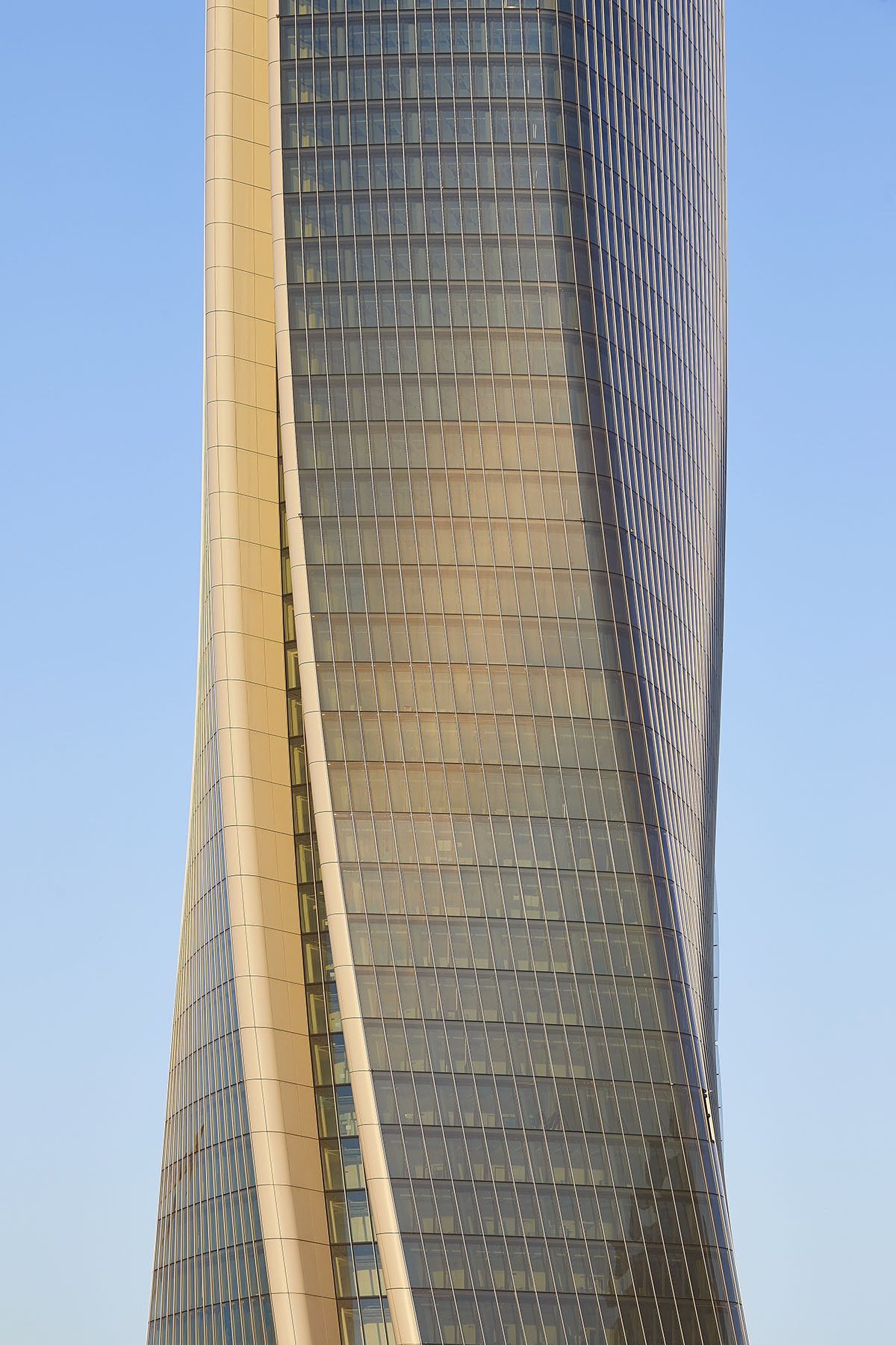 Zaha Hadid Architects' twisted Generali Tower in Milan photographed by Hufton+Crow