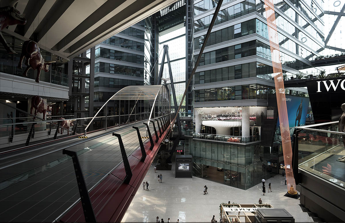 CAA Architects creates flower-like double-deck terrace in the interior of restaurant in Beijing