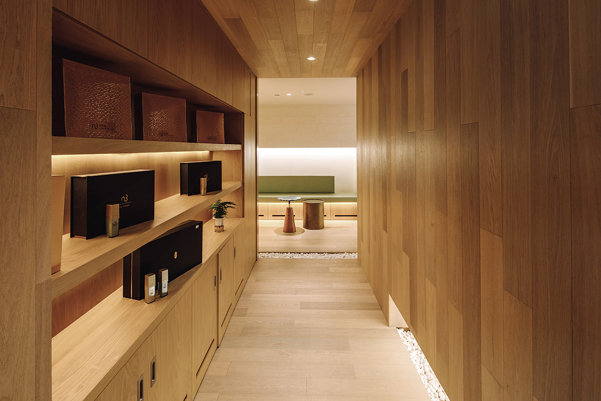 Studio DOTCOF creates cave-like interior spaces for a beauty salon in Shanghai