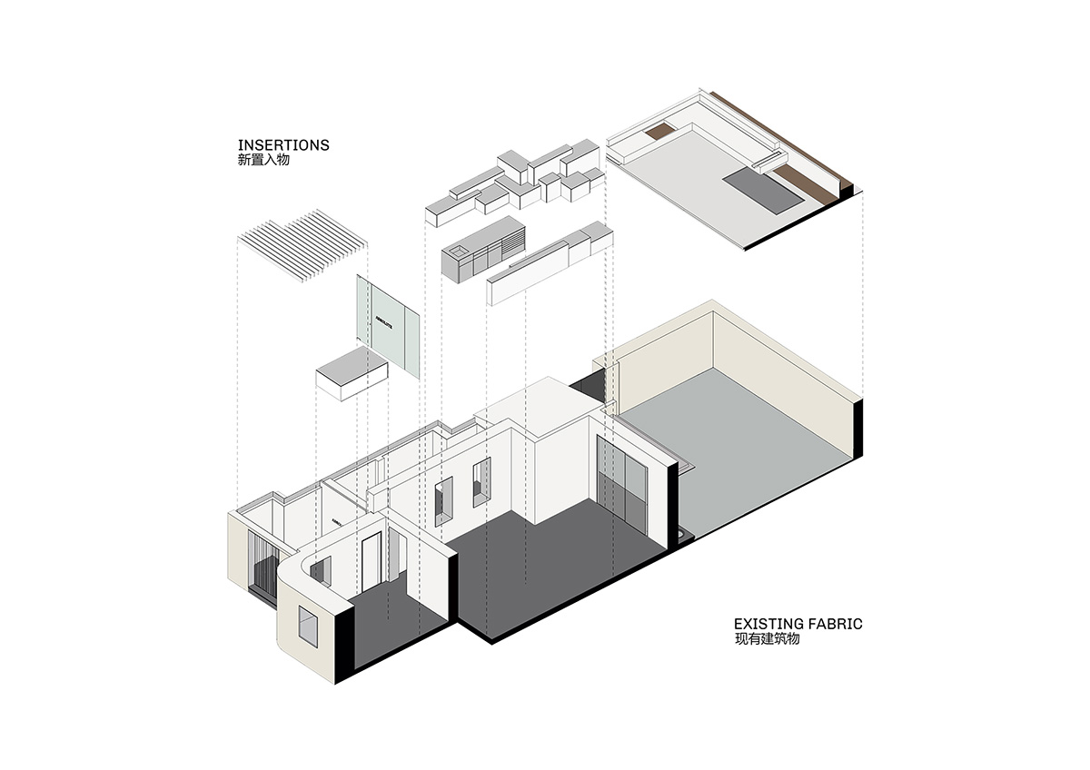 More Design Office's Absolute Flower Shop features cellular spaces with flower arrangements