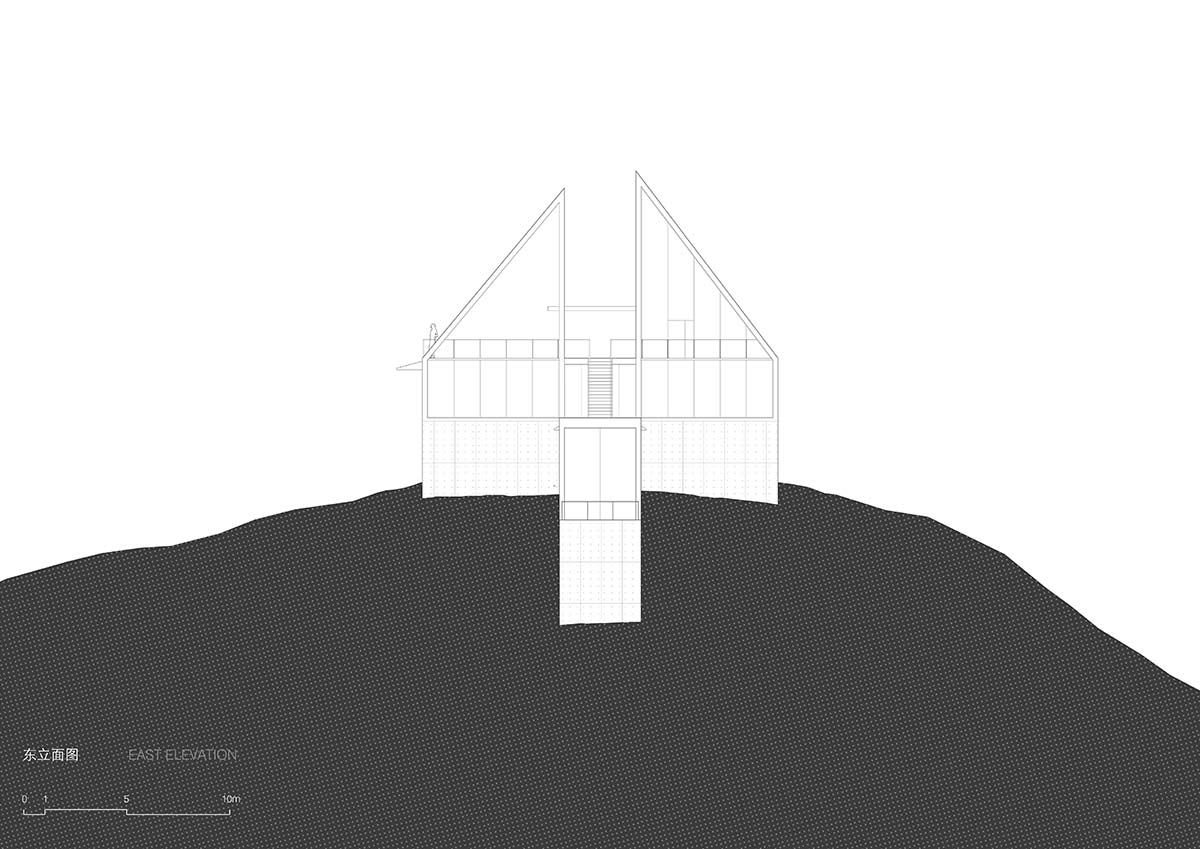 TAO completes concrete bookstore with protruding structure on a steep slope in China 