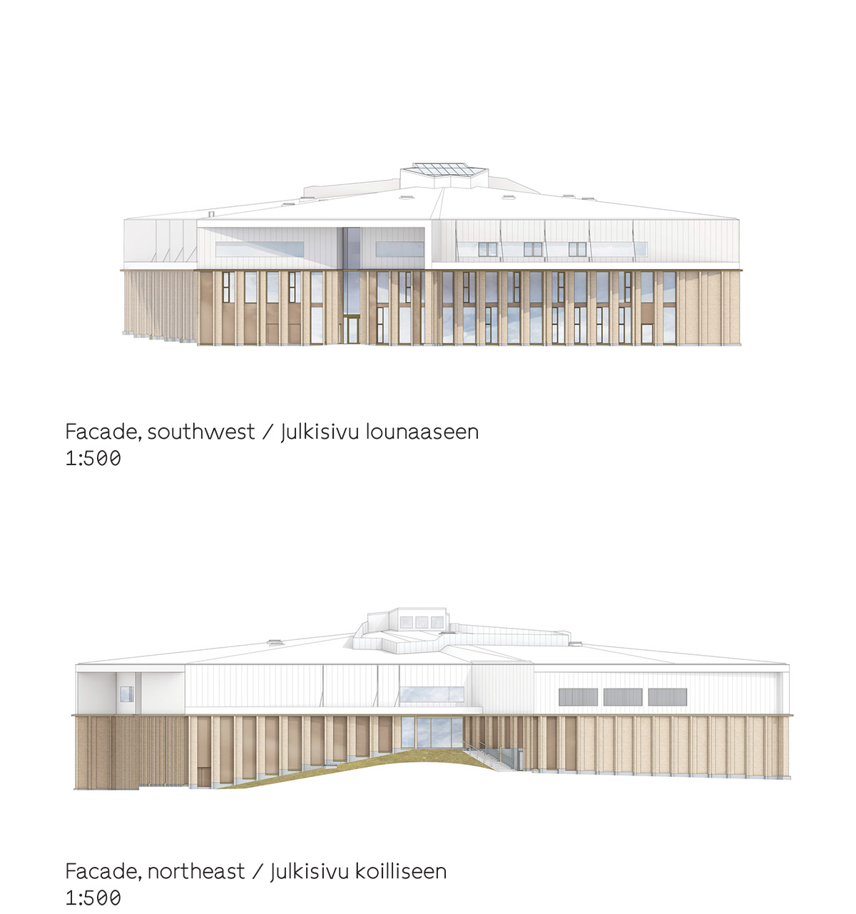 Lahdelma & Mahlamäki architects built school resembling