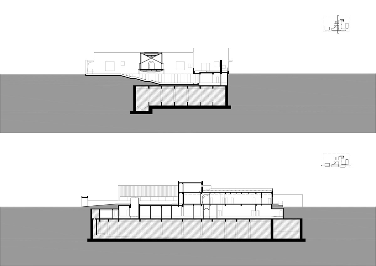 Linear placement of earth-toned walls choreographs a serene hotel by Studio A+ in China 