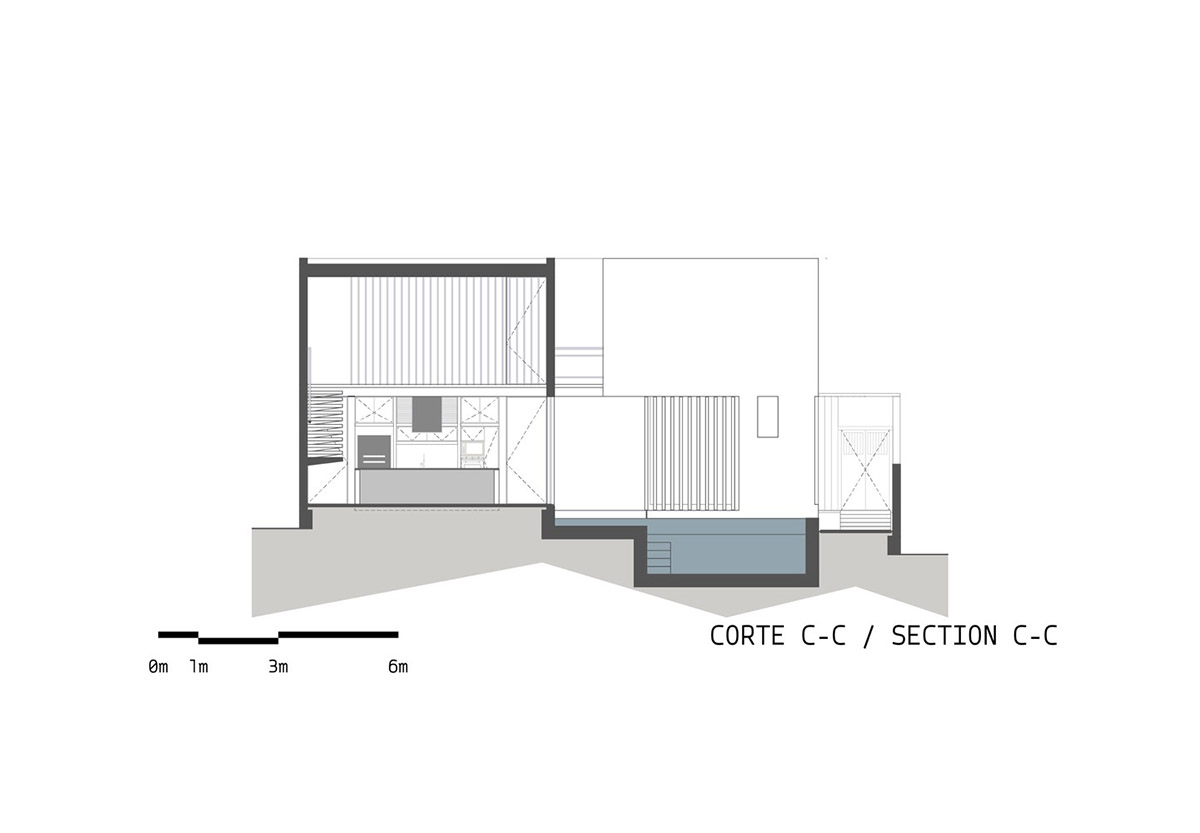 Natural-toned detached house by TACO features dynamic open spaces and backyards in Mexico