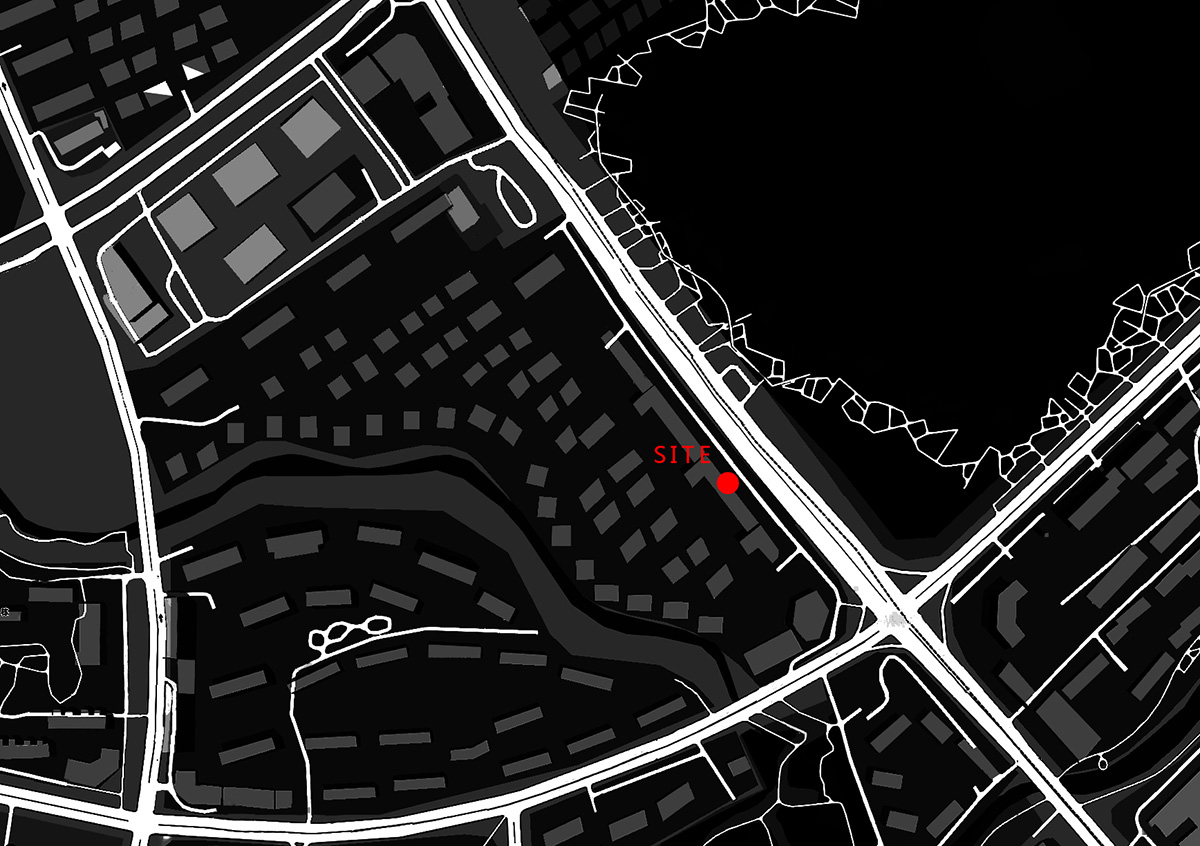 A beauty salon by AD ARCHITECTURE features dark-hued interiors drawing inspiration from cells