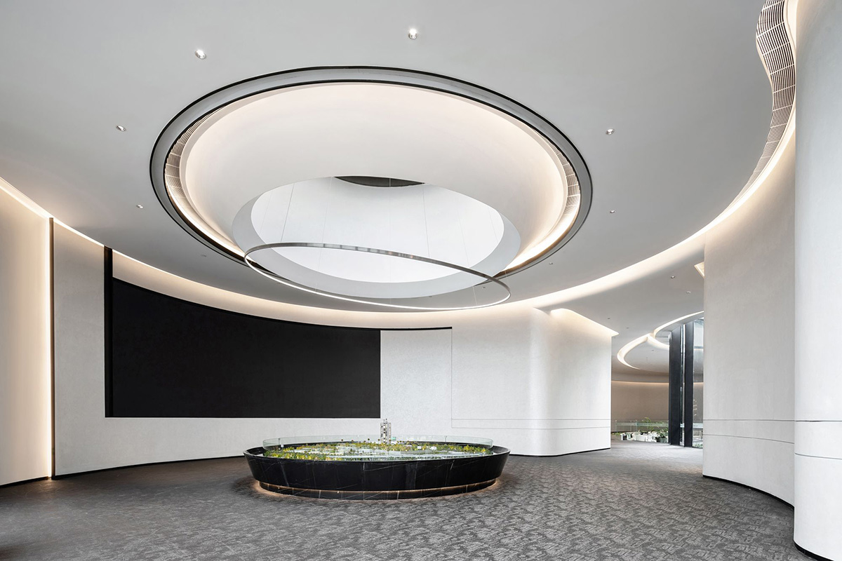 Qiran Design Group completes pavilion with fusion of nature and curved geometries in Foshan, China