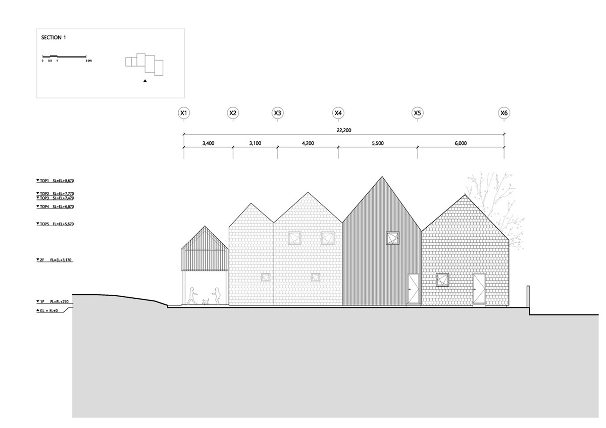 JYA-RCHITECTS designs childcare center with pitched roofs and colorful units in South Korea