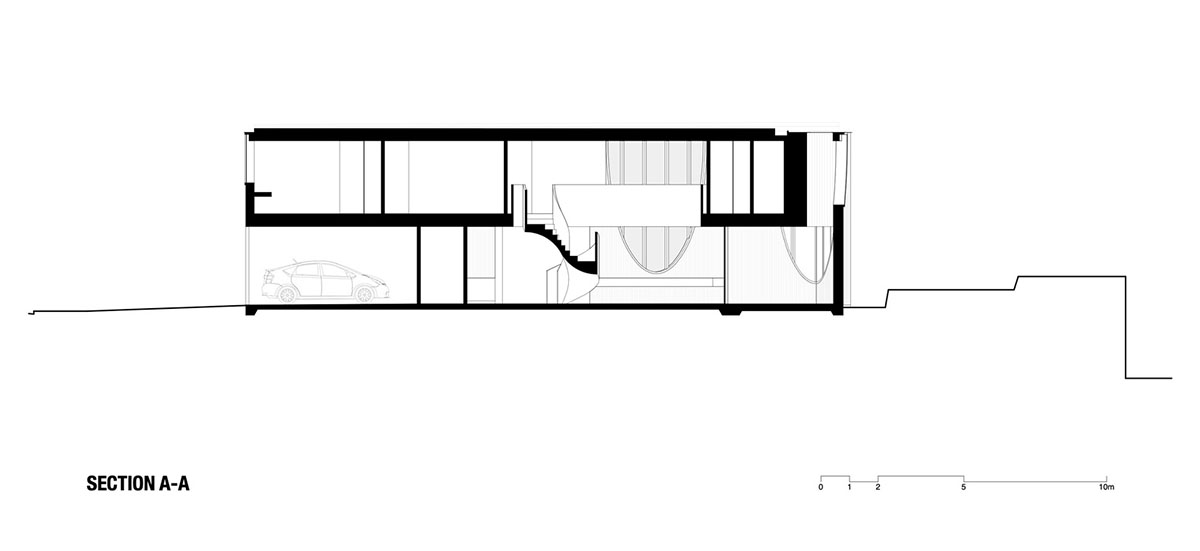 Chenchow Little Architects creates arched cut-outs for residence referencing to old Victorian houses