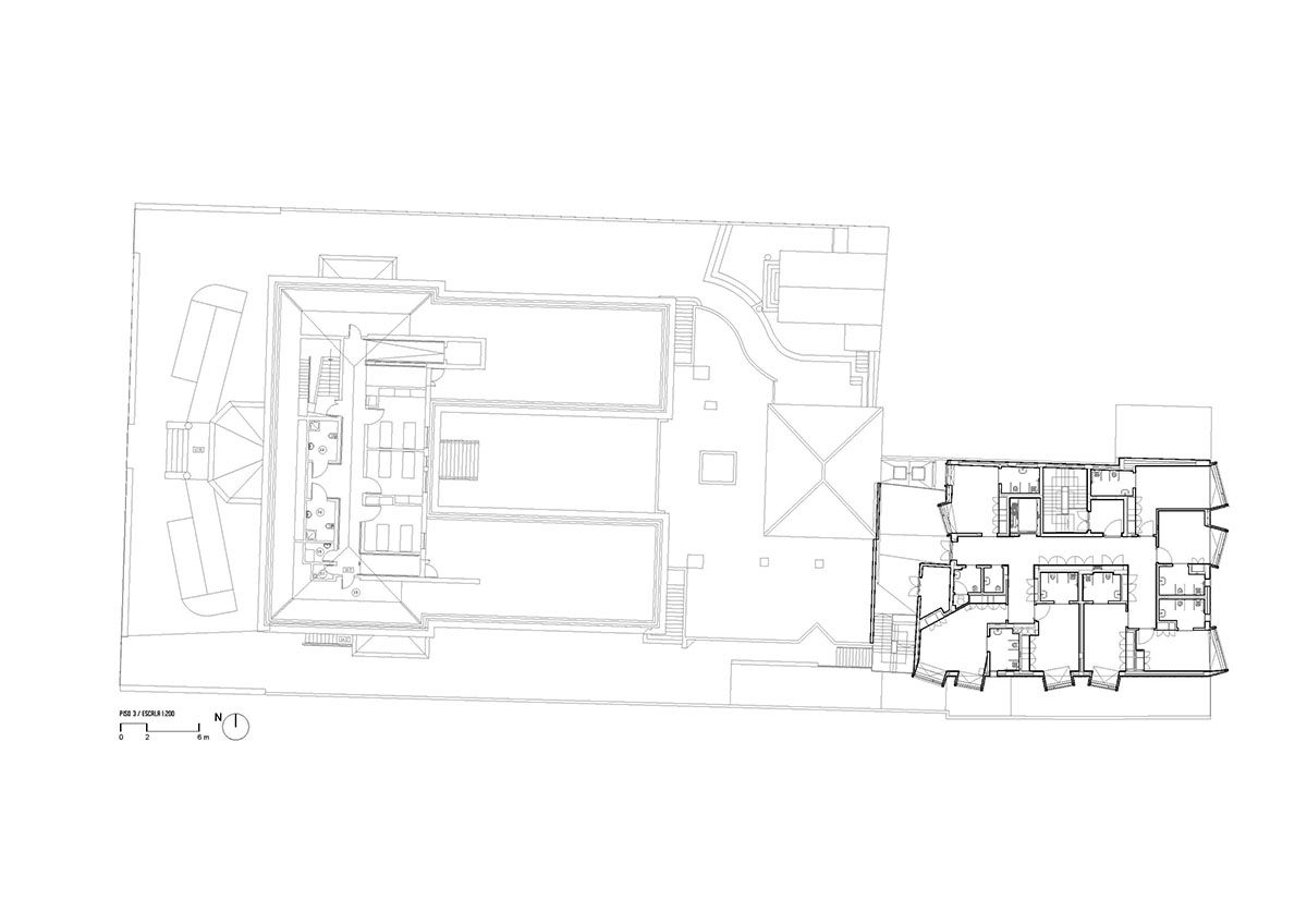 Nuno Piedade Alexandre designs distorted volumes for patients' needs for a care centre in Portugal