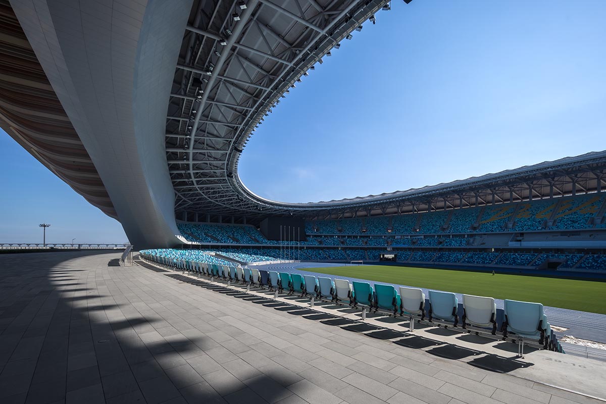 ZHA completes stadium and sports centre that references to historic vessels in Nansha