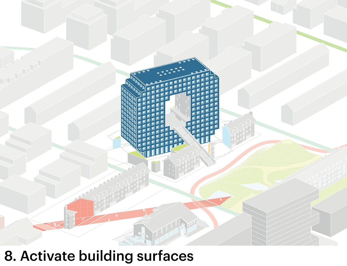 MVRDV reveals blue-colored letter-shaped apartment building in Mannheim