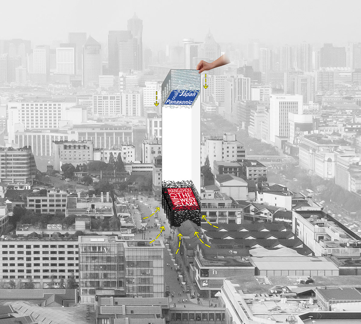 Say Architects designs Panasonic flagship store with hand-plated silver bricks in Hangzhou