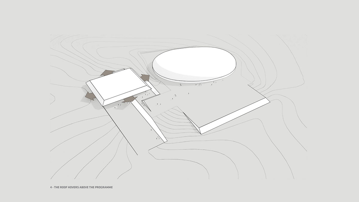 Enota completes swimming pool with low floating roof in Slovenia