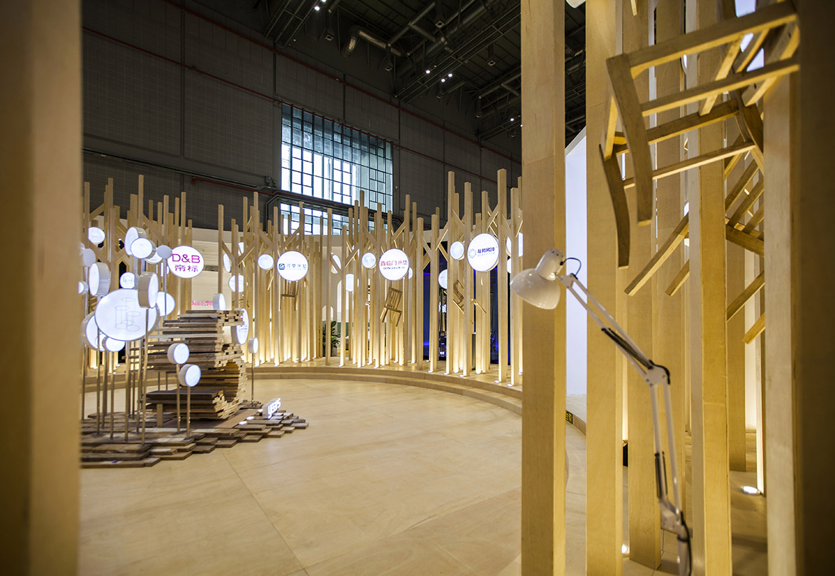 TOWOdesign completes exhibition space composed of different combinations of furnitures