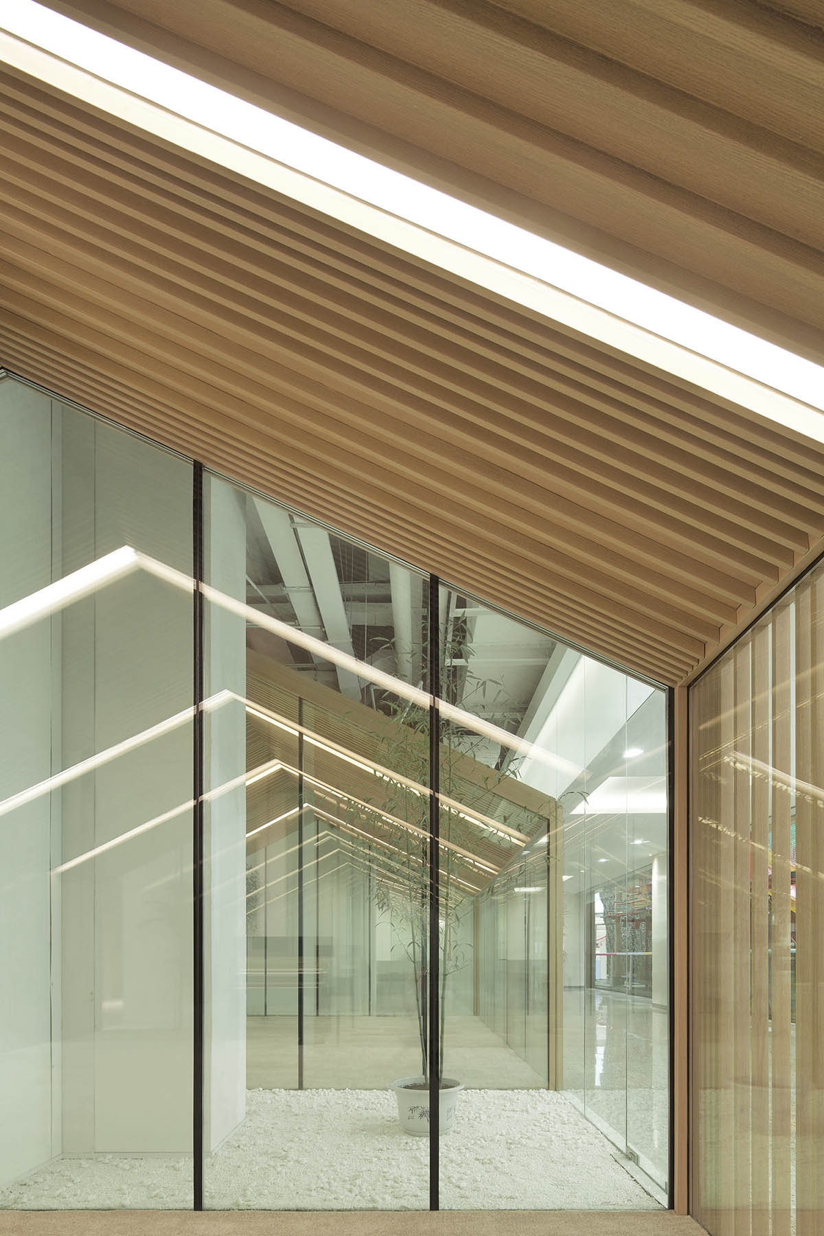 ARCHSTUDIO&rsquo;s new Children Education Institution features bamboo strips and white library wall