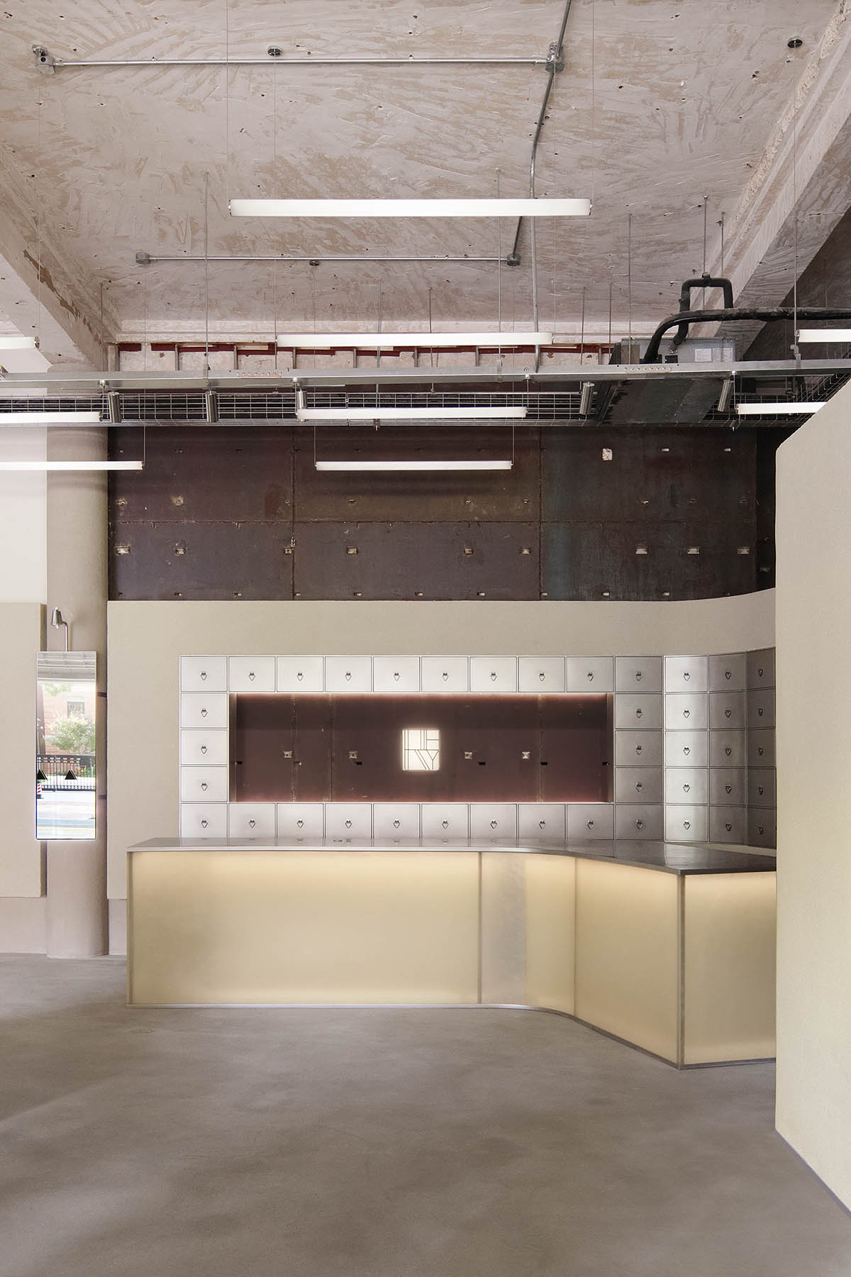 Dayuan Design Studio blends coffee culture and beauty retail with modular, adaptable metal displays