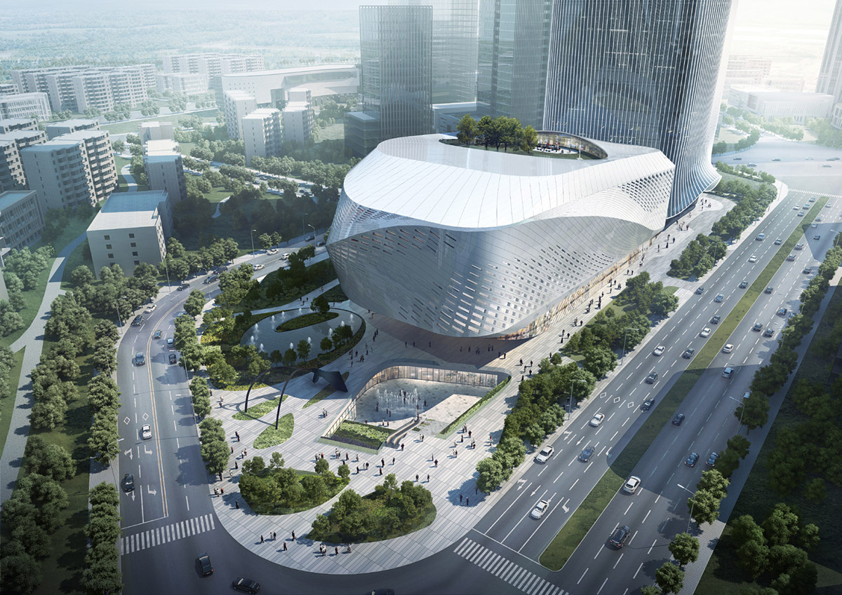 EID Architecture Unveils twisting Shimao North Riverfront Tower in Fuzhou