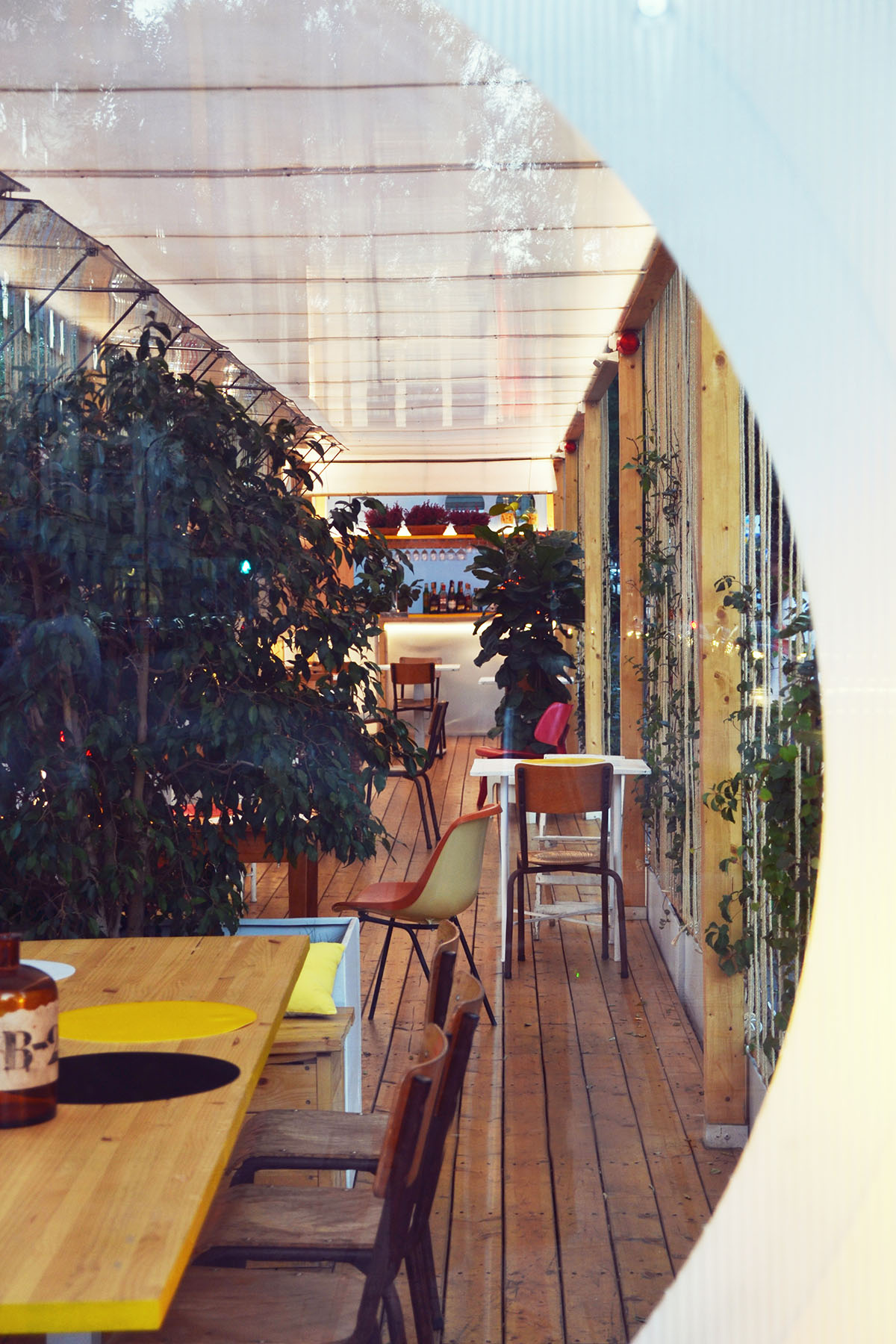 delaVegaCanolasso completes moveable urban pavilion with striped-facade in Madrid