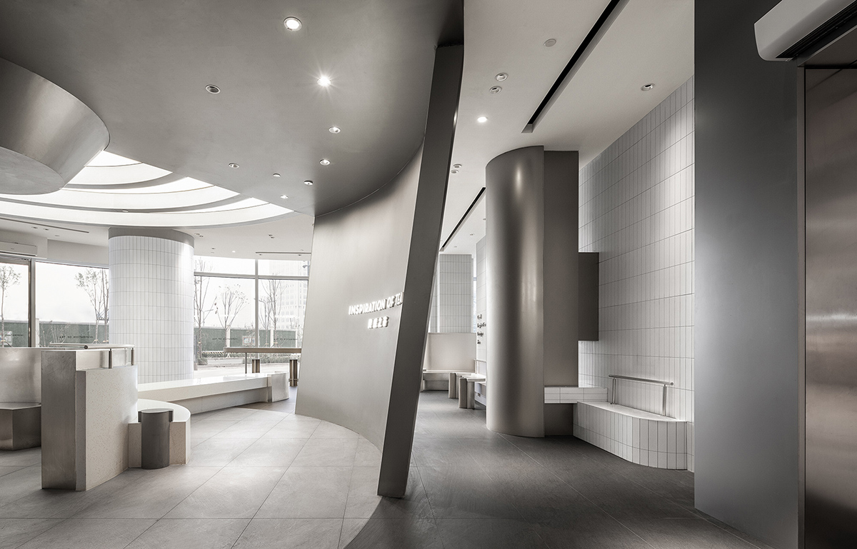 DAS Lab completes HEYTEA Store in Jinan with circular divisions activating movement inside