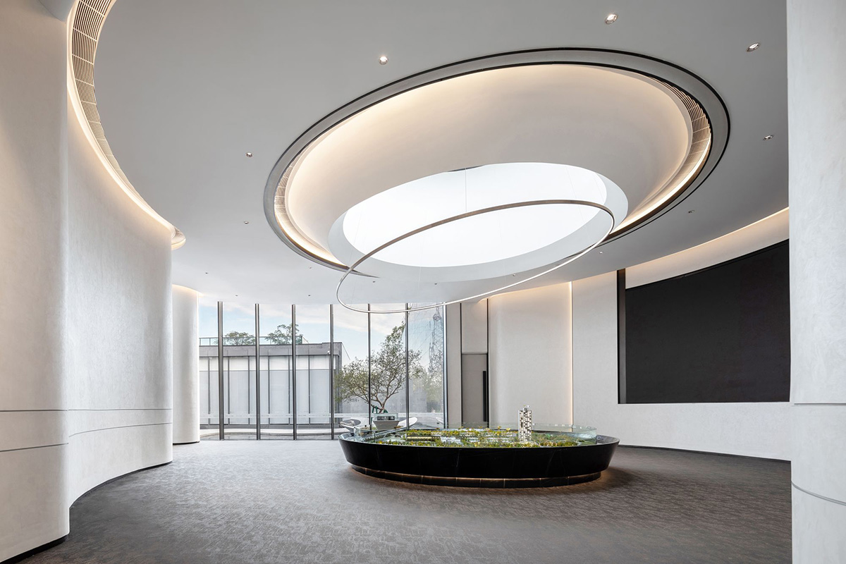 Qiran Design Group completes pavilion with fusion of nature and curved geometries in Foshan, China