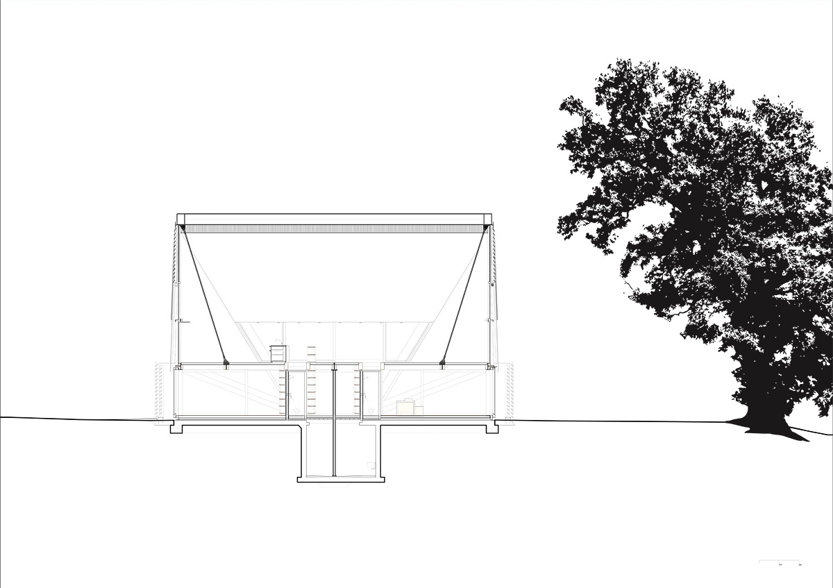 Dieter Dietz completes birdhouse-looking living space nestled in the Swiss rural landscape