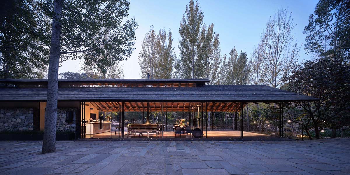 gad · line+ studio renovates old rubble houses and surrounding with light steel structures in China