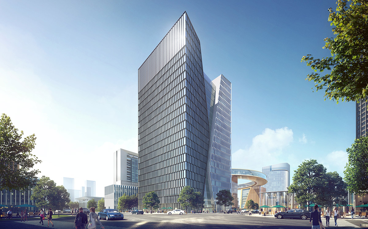 Ennead Architects представляет новый генеральный план особого района Шанхая Линган 