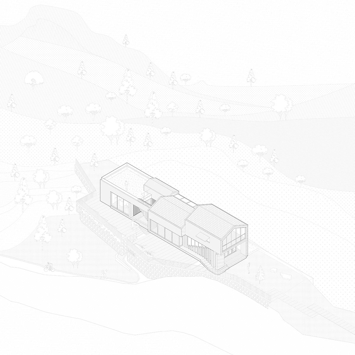 Fon Studio completes Donghulin Guest House on a hillside in Beijing